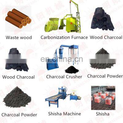 BBQ Cooking Carbon Briquettes pressing machine shisha charcoal production line equipment