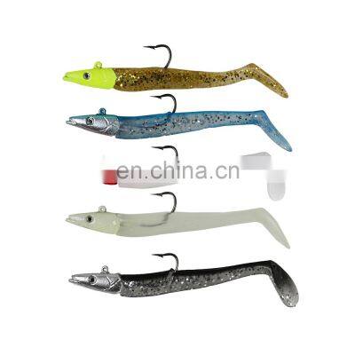 JOHNCOO Jig Head Sinking Soft Lure 11.5cm 19g Fishing Lure Lead Head Fish