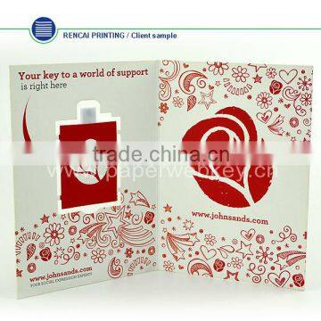 Promotional paper webkey ,Paper USB web key,usb webkey promo can pop up clients website in China