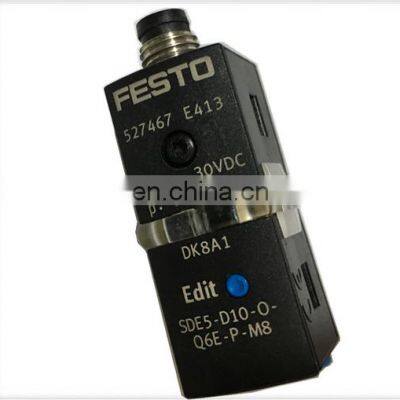 New Festo Pressure transducer festo pressure gauge SDE5-D10-O-Q6E-P-M8  527467 SDE5D10OQ6EPM8527467