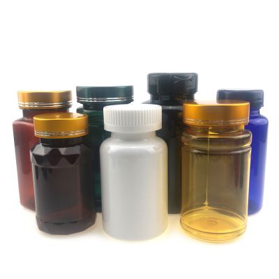 Black Capsules Pharmaceutical Pill Wholesale HDPE Plastic Pill Bottle Vitamin C Bottle Child Proof Jar Custom White Pill Bottle