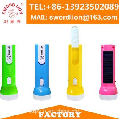 Hot Sell in Africa Sword Lion Solar Flashlight C03 Torch