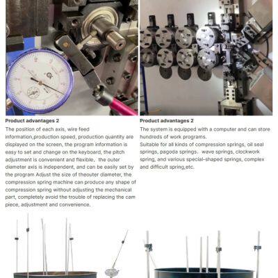 YINFENG CNC-8660 6 Axces Cnc Spring Coiling Machine,6MM Compression Spring Machine photo-5