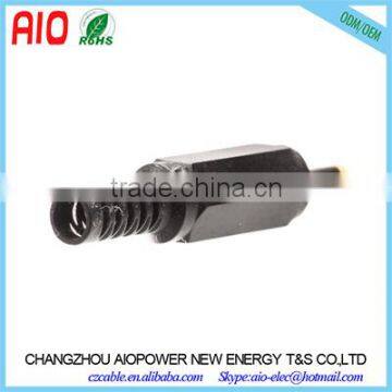 Connector 2.5mm * 0.7mm Male DC Power Plug With Strain Relief