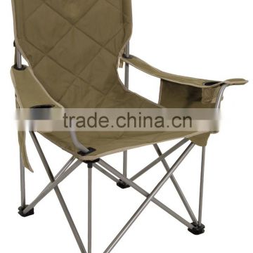 portable folding fishing chair for camping with side bag