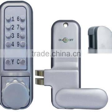 OSPON MACHINERY WATERPROOF SECURITY MECHANICAL DIGITAL KEYLESS GLASS DOOR LOCK STAIN CHROME OS611TL