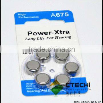 Hearing aid battery A675