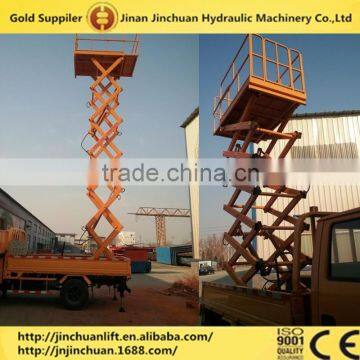 hydraulic vehicle mounted scissor elevating platform