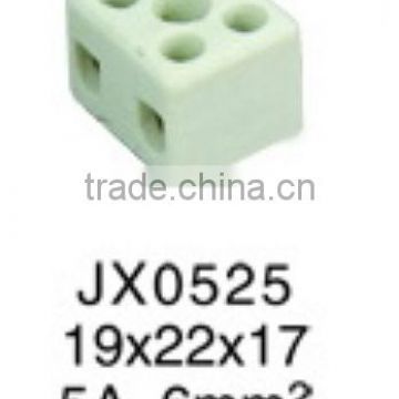 Hot sale!!! porcelain connector with good quality and lower price 5 hole 2 way ceramic terminal block