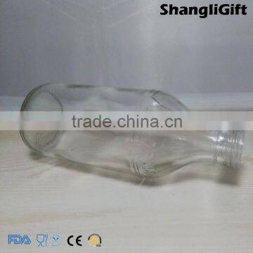 Clear Glassware OEM 10oz Juice Bottles Screw Top