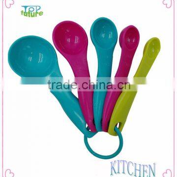 4pcs Colored Plastic Coffee Measuring Spoon set and measurer spoons