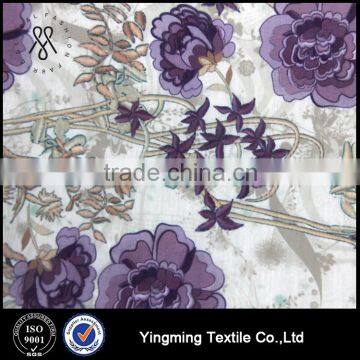 100% Polyester 20D*40S Lattice Patterned Printed Organza Fabric for Women Fashion Garments/Dresses/Blouses/Shirts/Skirts