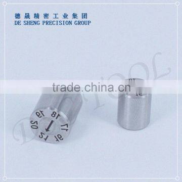 Date marked pins for Plastic Injection Mould