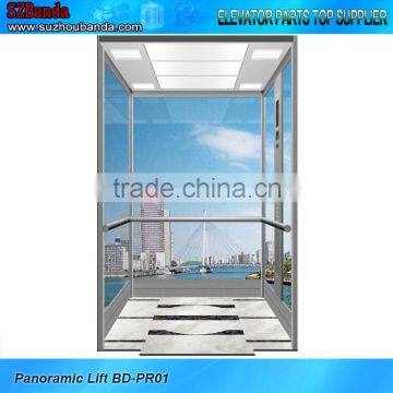 Panoramic Elevator 1.5 m/s 1000kg