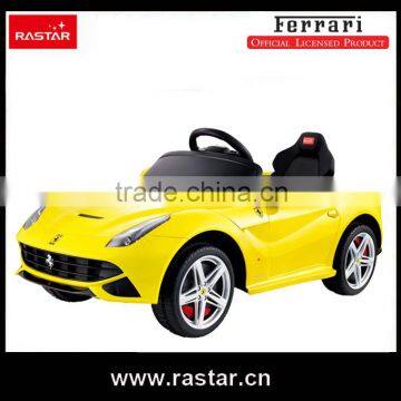 Rastar shopping car kids toy Ferrari licenced F12 baby remote control ride on car