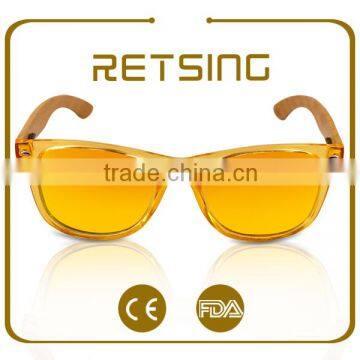 OEM Uv400 Lenes Polarized Wooden Sunglasses for Custom Logo Print/laser photo-4