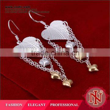 Silver plated wholesale indian jhumka earrings LKNSPCE225