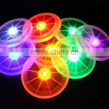 Delicate Colorful Changing LED Light Drink Glass Bottle Cup Coaster Mat Bar Party Xmas Gift For Sale