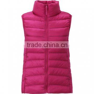 cusotm down winter vest for women