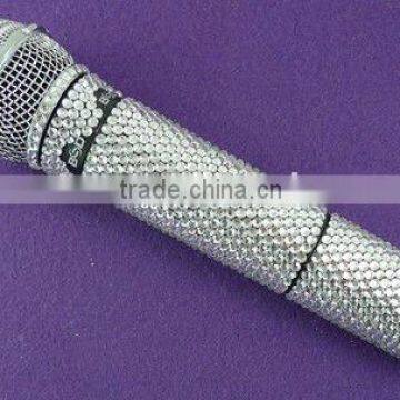 Rhinestone Bling microphone