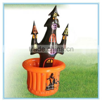 Inflatable ice cooler, pvc inflatable ghost cooler tub, palm tree buffet cooler