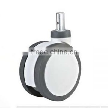 heavy duty 100mm swivel TPR material hospital bed caster