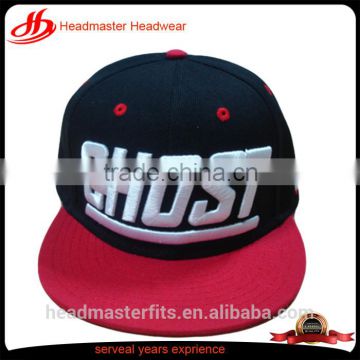 custom 3d embroidery 100% acrylic material for snapback cap