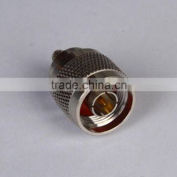 N Male Connector Crimp/Solder Attachment For LMR200 Cable