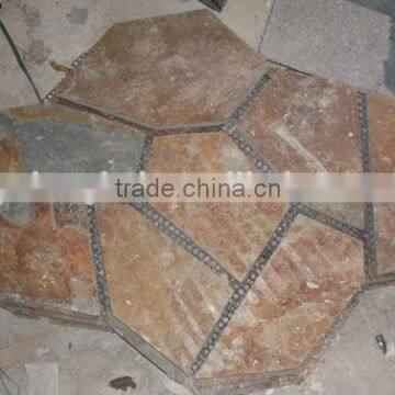 paving stone on net