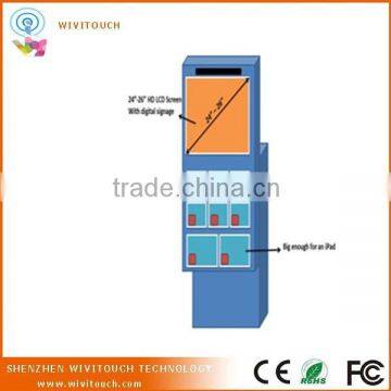 32inch Self-service Touchscreen Public Mobile Phone Charging Kiosk photo-2