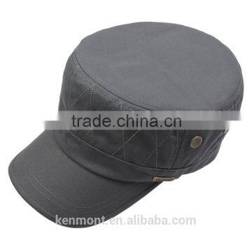 Kenmont Custom Flat Top Leaden Compectitive Military Style Caps for Men photo-2