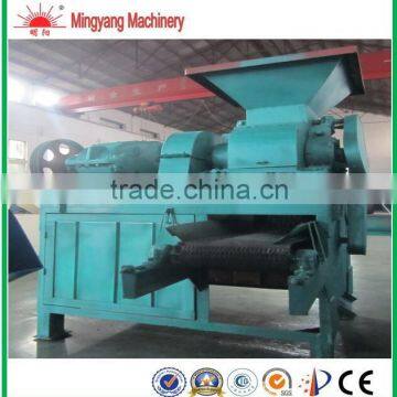 Hot sell 2ton per hour two roller bar shape briquette pressing machine for charcoal powder