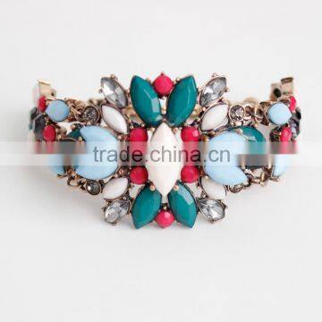 colorful faux gemstone bracelet fashion jewelry bracelet