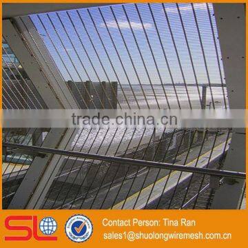 Stainless steel woven metal mesh sunshade