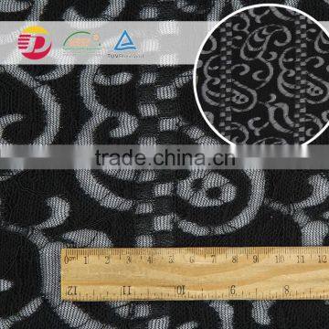 Factory in Stock Indian Lace Embroidery Eyelash Lace Fabric for Dress