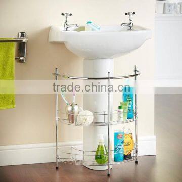 2 Tier Bathroom Under Basin Sink bathroom toilet rack BR01