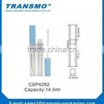 New Young Girl Style Bright Blue Cap 14.5ml Square Lip Gloss Tube photo-2