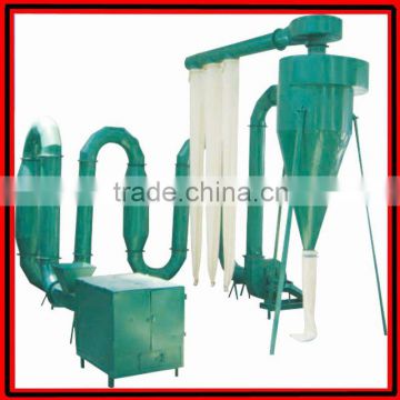 High speed hot air current wood sawdust dryer