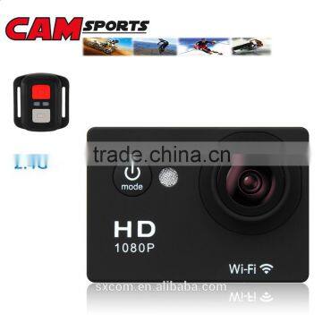 30m Underwater Professional Waterproof Full HD 1080p WiFi Sport Camera With 2.4G RF Remote Bracelet