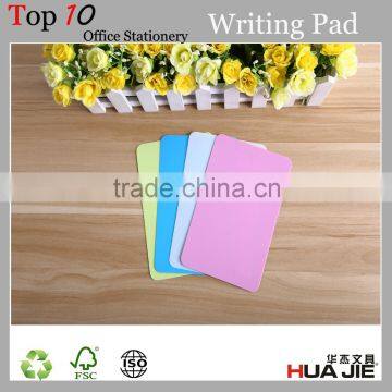 Top selling stationery plastic kids writing pad