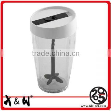 Environmental pp plastic water bottle/mixer tea cup
