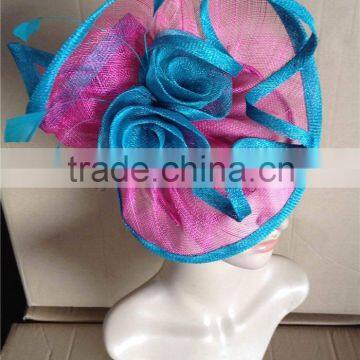 Special occasion sinamay fascinator&headpiece,Kentucky Derby Races Event fascinator on headband