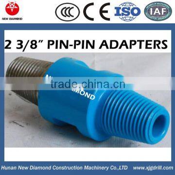 mining drilling tools API 2 3/8" REG pin pin dth drill bits sub