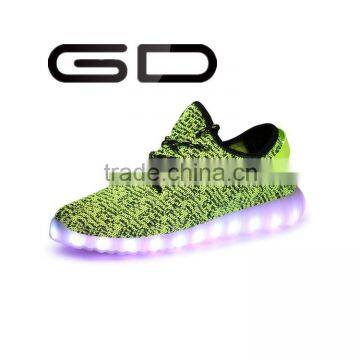 Adults best choice LED shoes shining in dark Rubber material durable sneakers