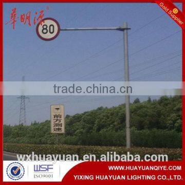 Road street galvanized traffic signal steel pole