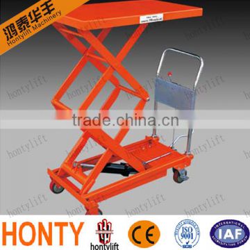 Hot sell Movable Manual or Electric Motor pallet scissor lift platforms