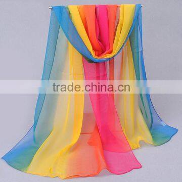 2016 Colorful Chiffon Scarf