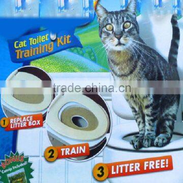 Pet Cat Toilet Training Kit System Pee Potty Pet Litter Tray SV028183