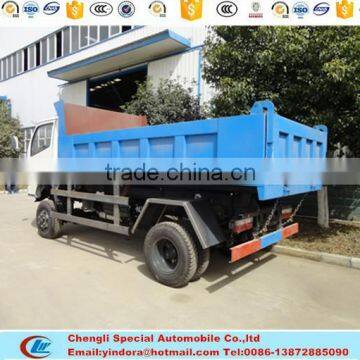 Bottom price new 6 wheel dump truck load volume capacity 6 ton