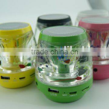 Handfree Stereo Bluetooth Wireless Liquid Speaker Support TF Card photo-6